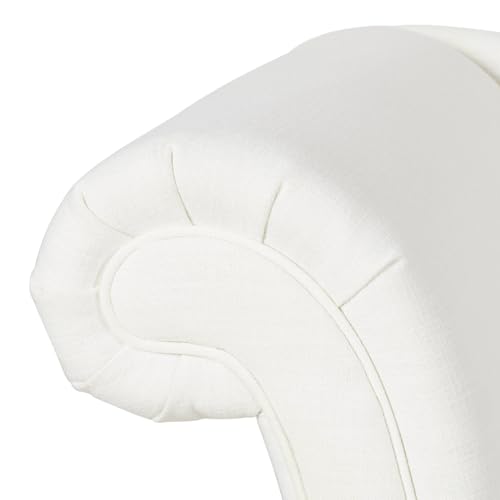 Samuel Collection Traditional Hand Tufted Chaise Lounge, Beige