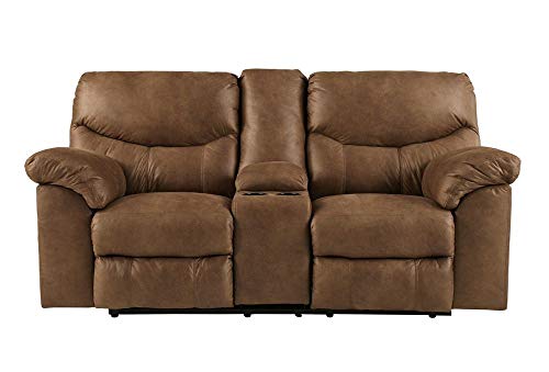 Ashley Signature Design Boxberg Reclining Loveseat VIP Console