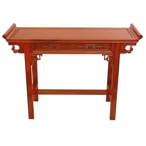 Elegant 46-Inch Classic Chinese Rosewood Hall Table