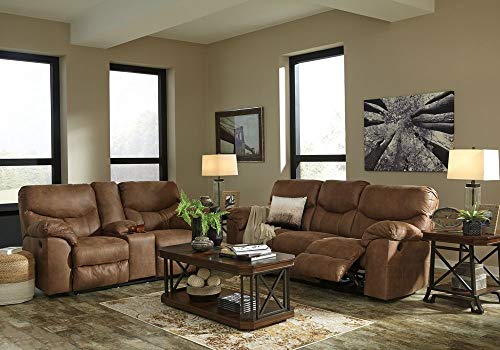 Ashley Signature Design Boxberg Reclining Loveseat VIP Console