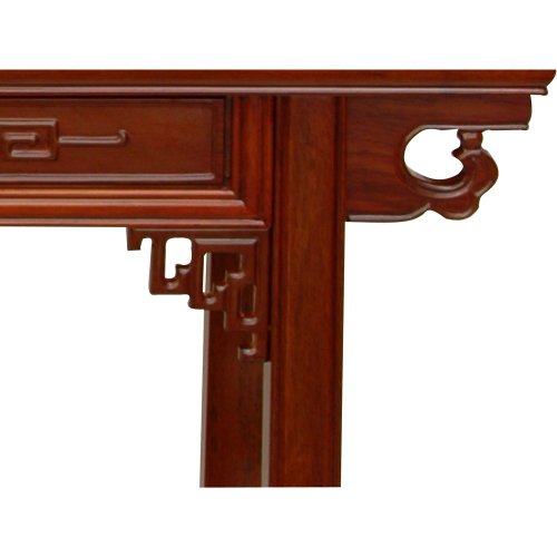 Elegant 46-Inch Classic Chinese Rosewood Hall Table