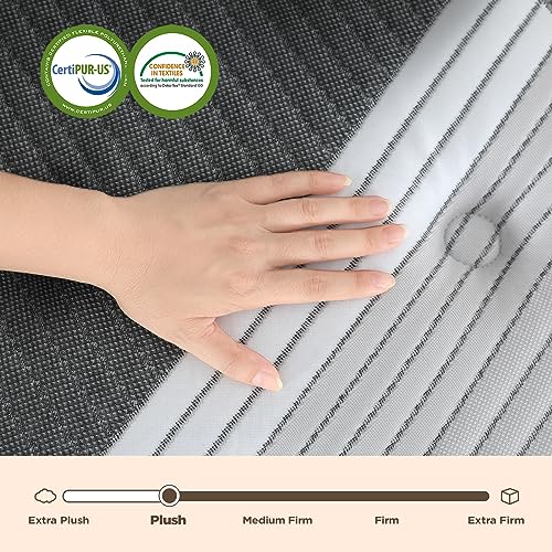 Luxurious 14" Queen Plush Hybrid Mattress Bed