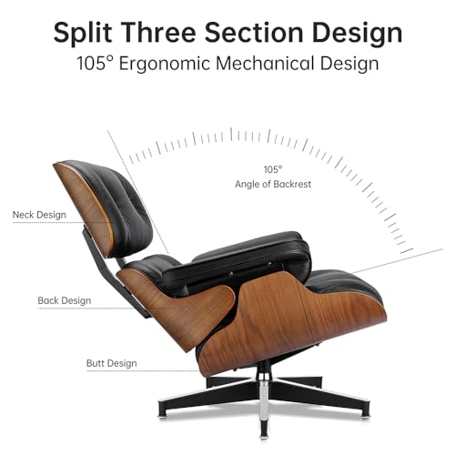 Luxury Modern Armchair Set with Ottoman