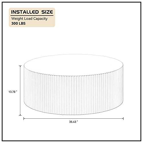 Modern luxury round coffee table for VIP living rooms