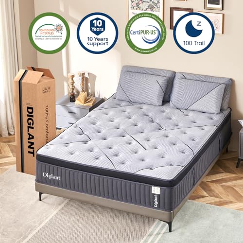 Luxury Queen Size Hybrid Mattress with Gel Memory Foam