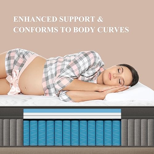 BedStory 14" King Gel Memory Foam Hybrid Mattress