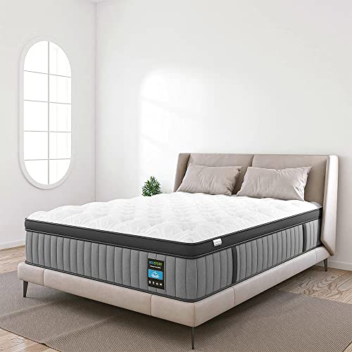 BedStory 14" King Gel Memory Foam Hybrid Mattress