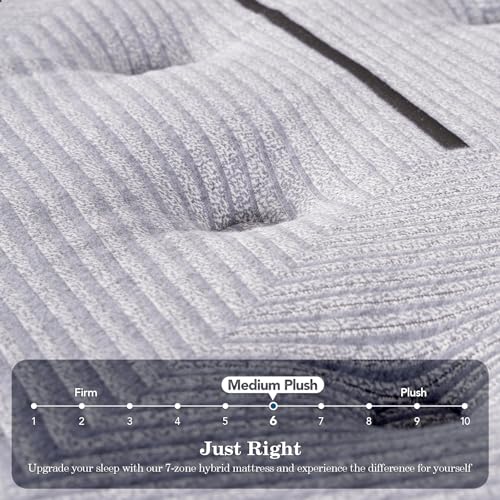 Luxury Queen Size Hybrid Mattress with Gel Memory Foam