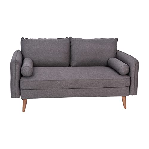 VIP Luxury Mid-Century Modern Loveseat - Stone Gray