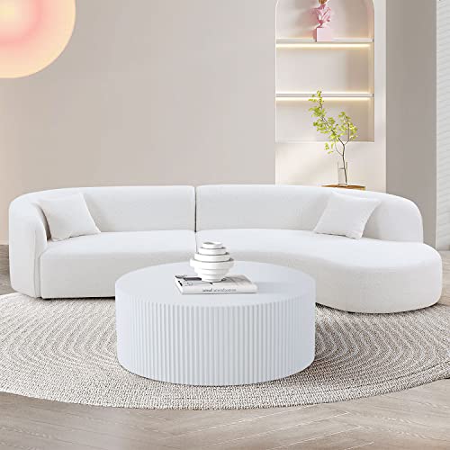 Modern luxury round coffee table for VIP living rooms
