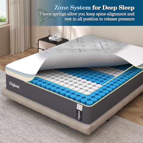 Luxury Queen Size Hybrid Mattress with Gel Memory Foam