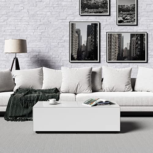 SONOROUS Premium Glass Coffee Table - Luxury Living Room