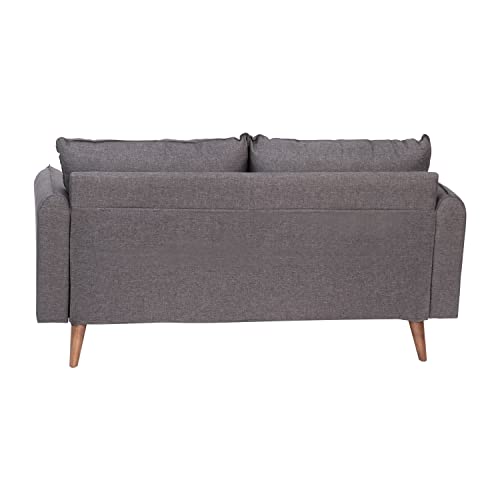 VIP Luxury Mid-Century Modern Loveseat - Stone Gray