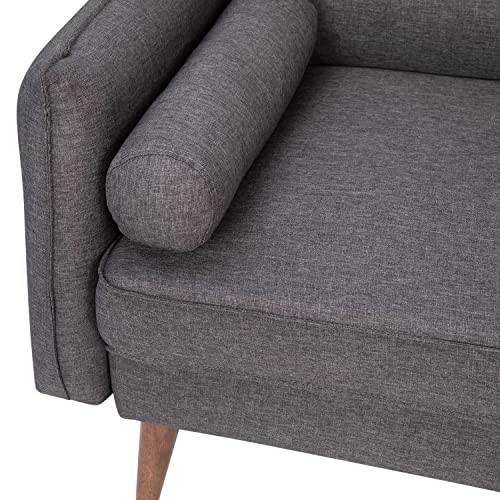 VIP Luxury Mid-Century Modern Loveseat - Stone Gray