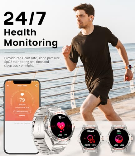 LIGE 1.43'' Military Sport Smartwatch for Men