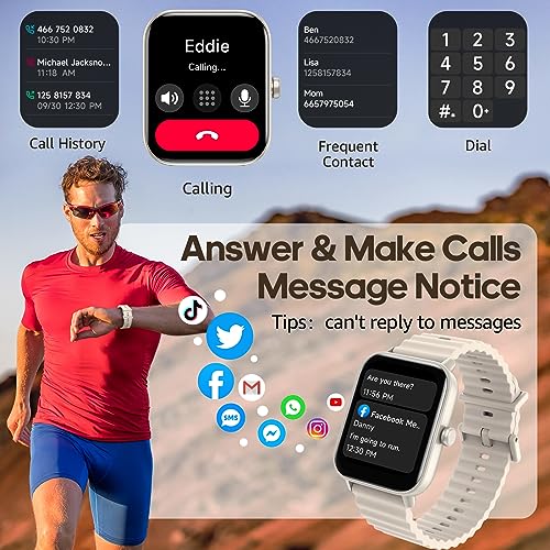 Alexa Smart Watch with Fitness Trackers, Call Feature