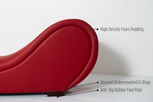 Exclusive Luxury Couples Chaise Lounge - Cherry Color