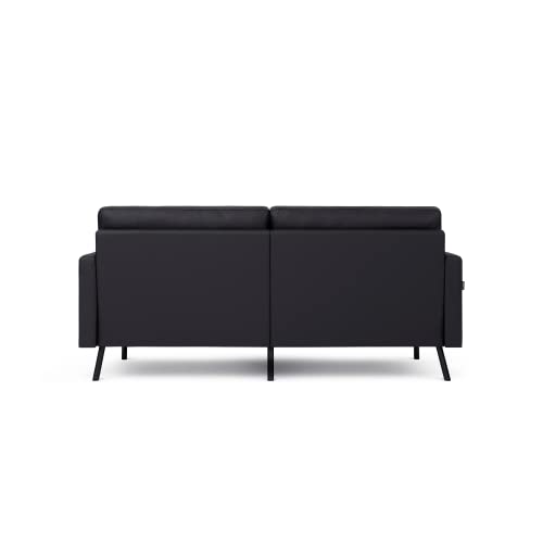 70" Top-Grain Leather 2-Seat Sofa, Modern Luxury