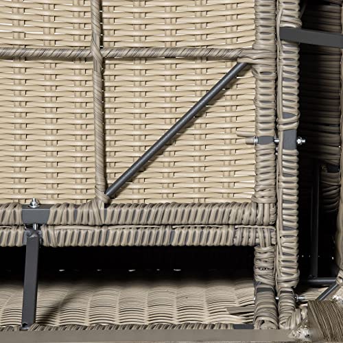 Outsunny 6-Piece Luxury Patio Sofa Set - Beige