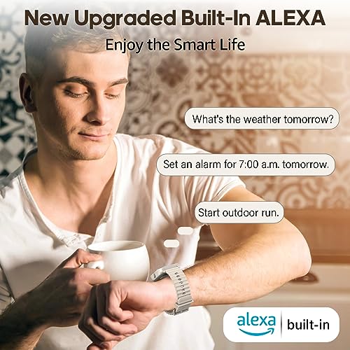 Alexa Smart Watch with Fitness Trackers, Call Feature