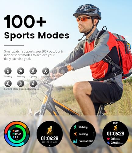 LIGE 1.43'' Military Sport Smartwatch for Men