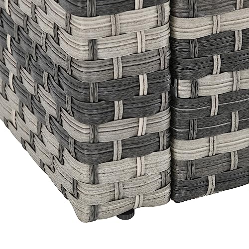 Outsunny 5-Piece Outdoor Rattan Conversation Set, Grey