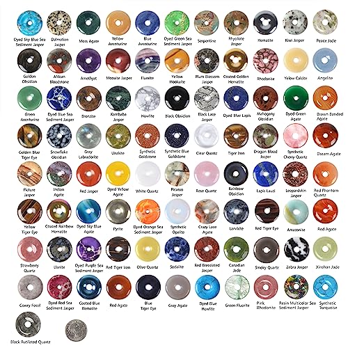 30mm Donut Beads Wholesale Lot Gemstone Jewelry Making