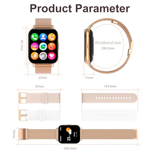 Women's Smart Watch with Activity Tracker, Heart Rate Monitor