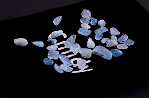 400 Irregular Aquamarine Chip Stone Beads for DIY Bracelets