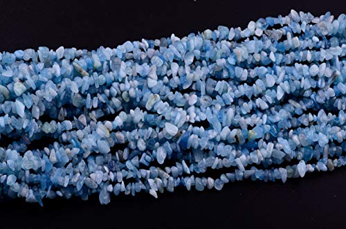 400 Irregular Aquamarine Chip Stone Beads for DIY Bracelets