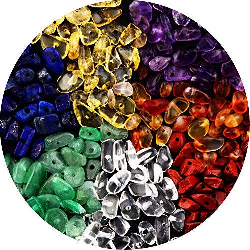 7 Chakra Natural Chip Stone Beads 400 pcs