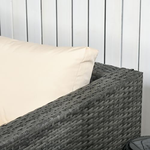 Outsunny 3 Piece VIP Garden Rattan Furniture Set