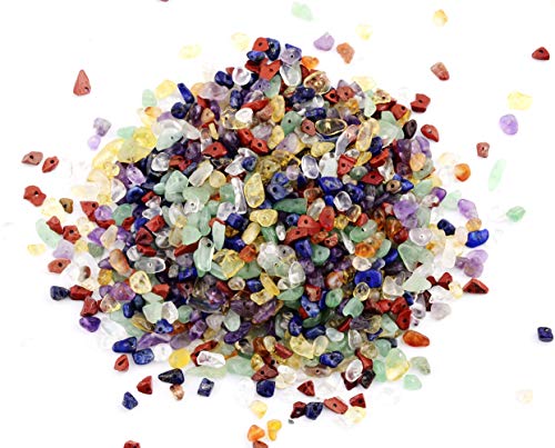 7 Chakra Natural Chip Stone Beads 400 pcs