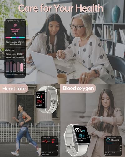 Women's Smartwatch with Alexa, Heart Rate, Sleep Monitor