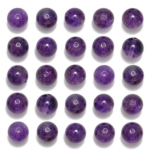 200pcs Natural Amethyst Beads for Jewelry Making