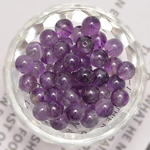 200pcs Natural Amethyst Beads for Jewelry Making