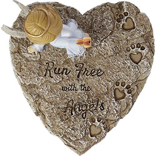 Angelic Run Free Memorial Garden Stone - Multicolored