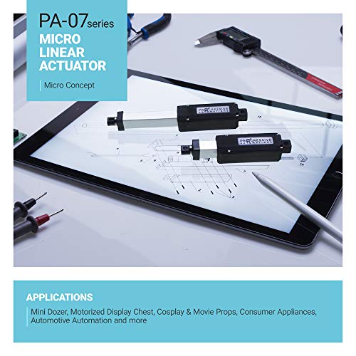 VIP Linear Actuator 12V | Compact Stroke for RC, Robotics | PA-07-4-5