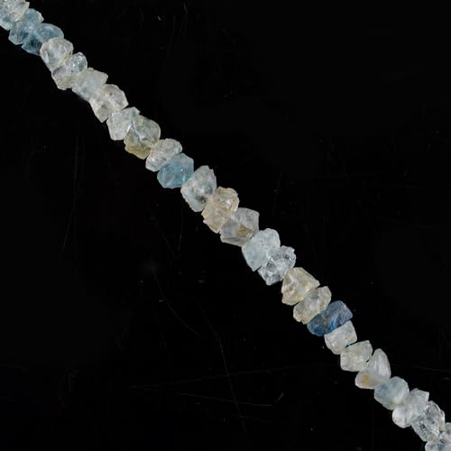 Aquamarine Rough Gemstone Bracelet for Positive Energy Healing