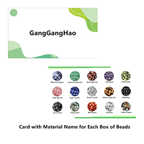 750pcs Natural Round Stone Beads for DIY Jewelry