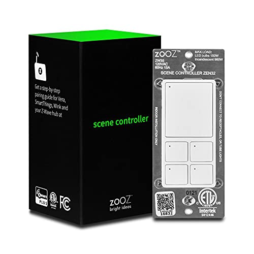 Zooz Z-Wave Plus Scene Controller ZEN32 - White