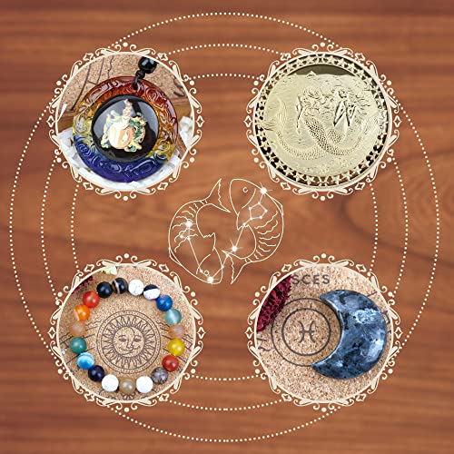 Pisces Zodiac Stones & Crystals Set - Astrology Gift