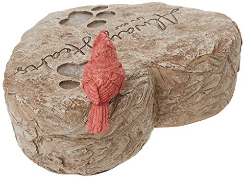 Precious Moments Decorative Memorial Garden Stone with Cardinal