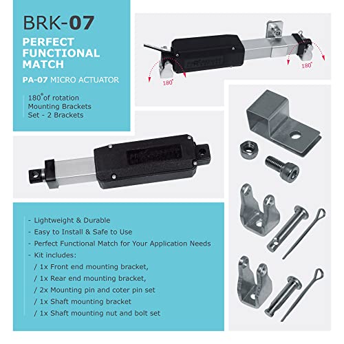 VIP Linear Actuator 12V | Compact Stroke for RC, Robotics | PA-07-4-5