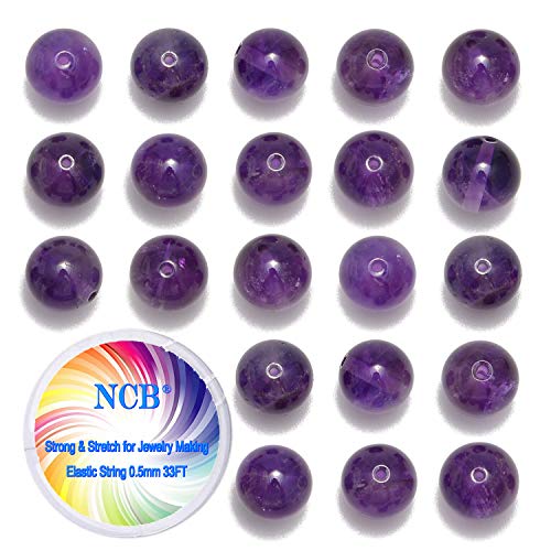 200pcs Natural Amethyst Beads for Jewelry Making