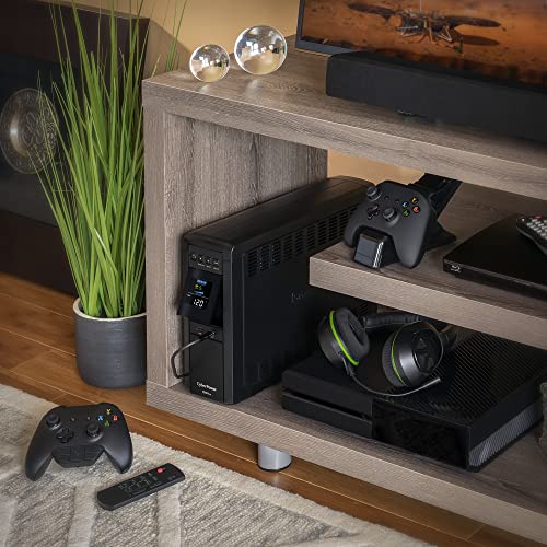 CyberPower CP1000PFCLCD PFC Sinewave UPS, 1000VA/600W, 10 Outlets