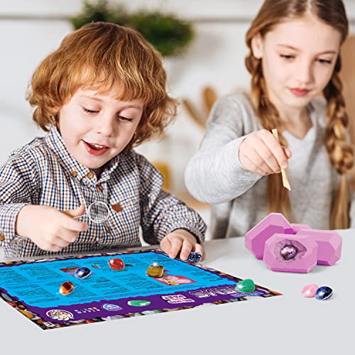 XXTOYS Gemstone Dig Kit with 12 Real Precious Stones
