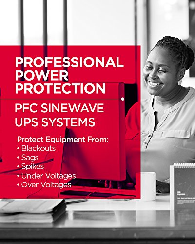 CyberPower CP1000PFCLCD PFC Sinewave UPS, 1000VA/600W, 10 Outlets