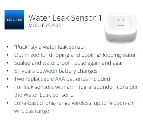 YoLink Smart Home Starter Kit with Water Sensor 4-Pack