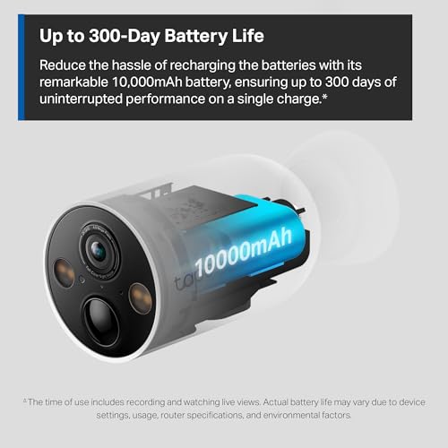 TP-Link Tapo 2K Battery WiFi Camera, Magnetic Mount